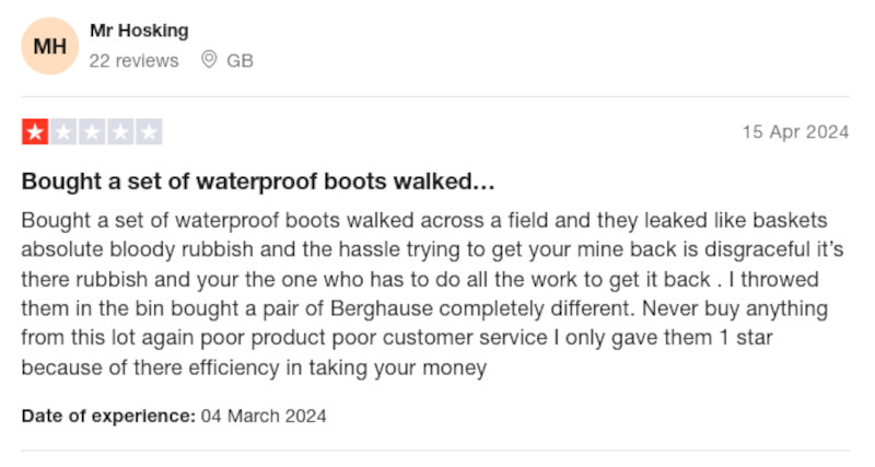Regatta Walking Shoes Customer Review